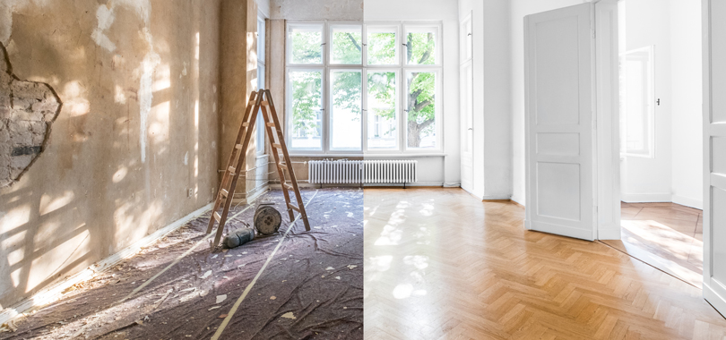 Rénovation en PACA : rénovation intérieure et extérieure, redistribution, finitions durables (SilverBTP)