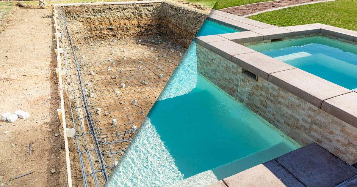 Piscine béton en PACA : piscine maçonnée, création, rénovation, margelles, plages, étanchéité (SilverBTP)